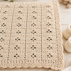 Handmade Crochet Baby Blanket | Soft Neutral Baby Blanket | Pram & Moses Basket Blanket | Baby Shower Gift | Nursery Blanket | UK Handmade