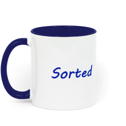Sorted Coffee Mug - Green and White