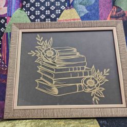 Book and Flowers Papercutting