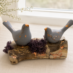 Bird Sculpture, Copper-Leafed Jesmonite on Driftwood, One of a Kind — Dew & Heather 5 Bird Sculpture, Copper-Leafed Jesmonite on Driftwood, One of a Kind — Dew & Heather 5