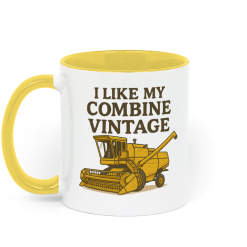 Combine Coffee Mug - Yellow and White