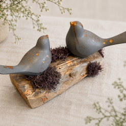 Bird Sculpture, Copper-Leafed Jesmonite on Driftwood, One of a Kind — Dew & Heather 2 Bird Sculpture, Copper-Leafed Jesmonite on Driftwood, One of a Kind — Dew & Heather 2