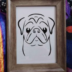 Dog Hand cut Papercutting