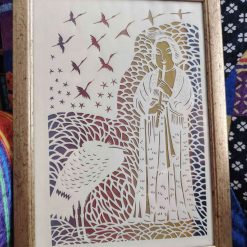 Flute Lady Papercutting