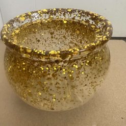 Gold glitter bowl