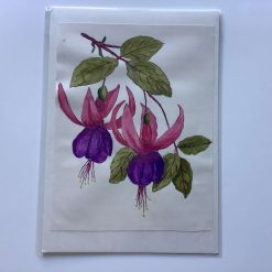 “Fushia” hand painted water colour picture A4
