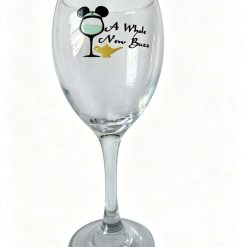 A Whole New Buzz Wine glass