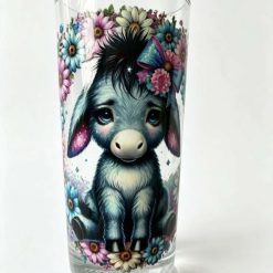Cute donkey 270ml glass