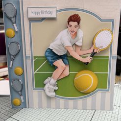 Tennis Happy birthday card