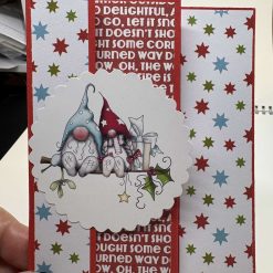 Handmade curtain fold Christmas Card
