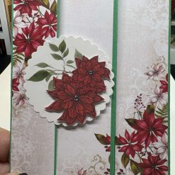 Handmade curtain fold Christmas Card