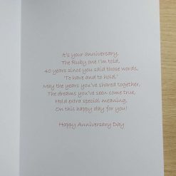 Anniversary Card - Ruby Wedding Hearts and Flowers 3 Anniversary Card - Ruby Wedding Hearts and Flowers 3