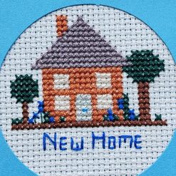 New Home Crossstitch Card