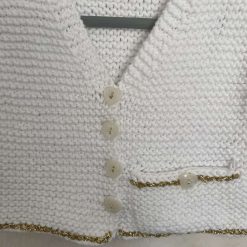 Hand knitted baby cardigan
