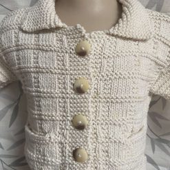 Neutral baby cardigan