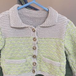 HandKnitted textured baby cardigan