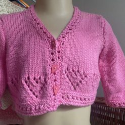 Bright pink baby bolero