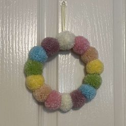 Medium Pastel Rainbow Wreath