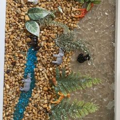 🦁 Handmade Resin Safari Scene Wall Art 🐘 3