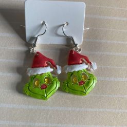 ✨ Handmade Grinch Christmas Earrings ✨ 2