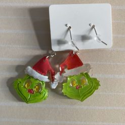 ✨ Handmade Grinch Christmas Earrings ✨ 3
