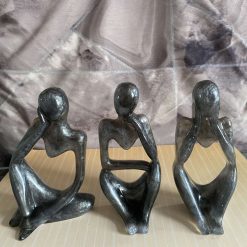 ✨ THREE WISE THINKERS — Handmade Resin Figurine Set ✨ 1