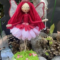 Summer Flower red and pink  fairy.