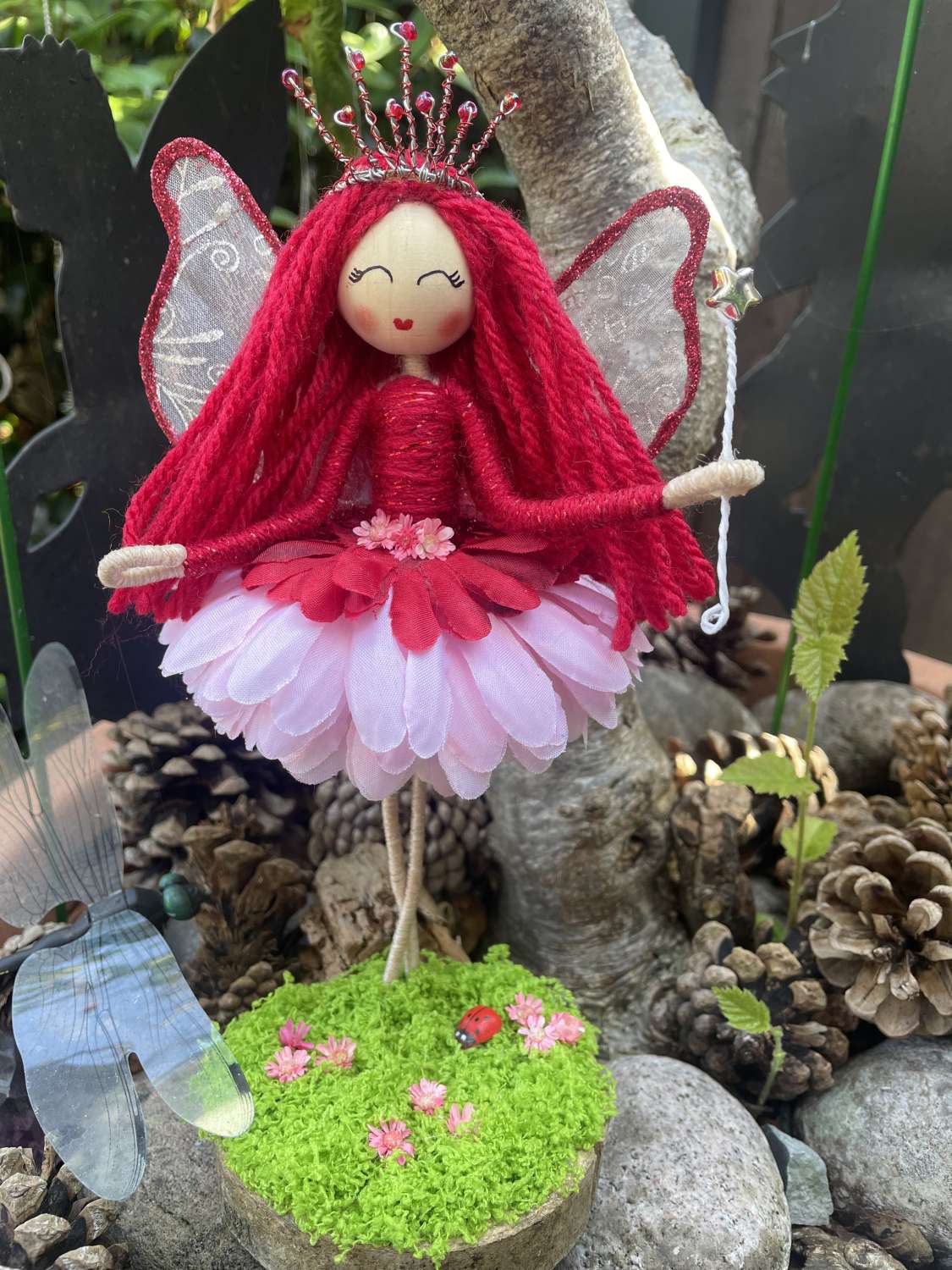 Summer Flower red and pink fairy. Summer Flower red and pink fairy.