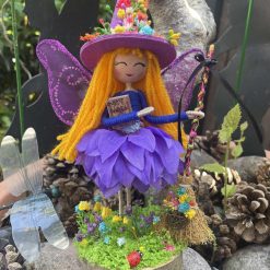 Colourful witch flower fairy.