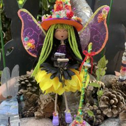 Colourful witch flower fairy.
