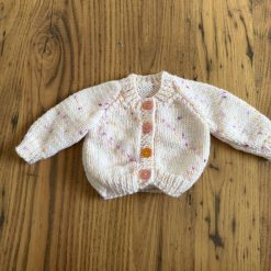 Hand knitted baby cardigan
