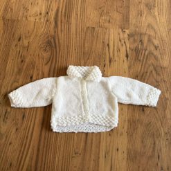 Hand knitted baby cardigan