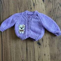 Hand knitted baby cardigan