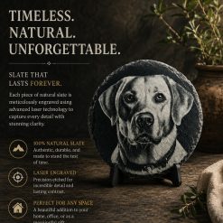 Laser Engraved Dog Slate Coasters