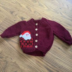 Hand knitted baby cardigan