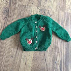 Hand knitted boys cardigan