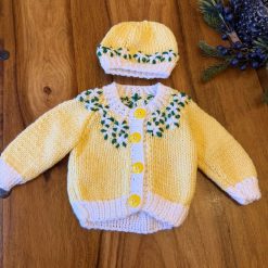 Hand knitted baby set