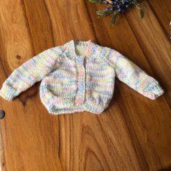 Hand knitted baby cardigan