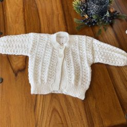 Hand knitted baby cardigan