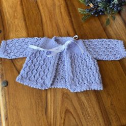 Hand knitted baby cardigan