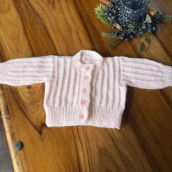 Hand knitted baby cardigan