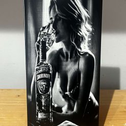4x8 ceramic engraved tile woman drinking vodka