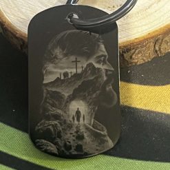 Engraved keyring metal