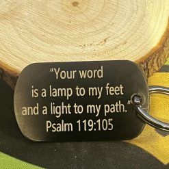 Engraved keyring metal 1