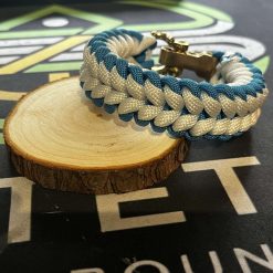 Wildtether Blue/White Sanctified Paracord Survival Bracelet 1 Wildtether Blue/White Sanctified Paracord Survival Bracelet 1