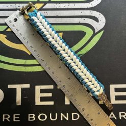 Wildtether Blue/White Sanctified Paracord Survival Bracelet 2 Wildtether Blue/White Sanctified Paracord Survival Bracelet 2