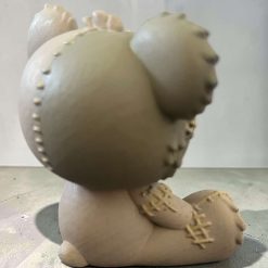 Hand-painted Resin Figurine - Tan/cream Teddy Monster 2