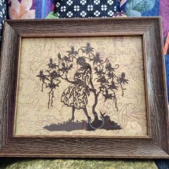 Lady Under Tree Papercutting