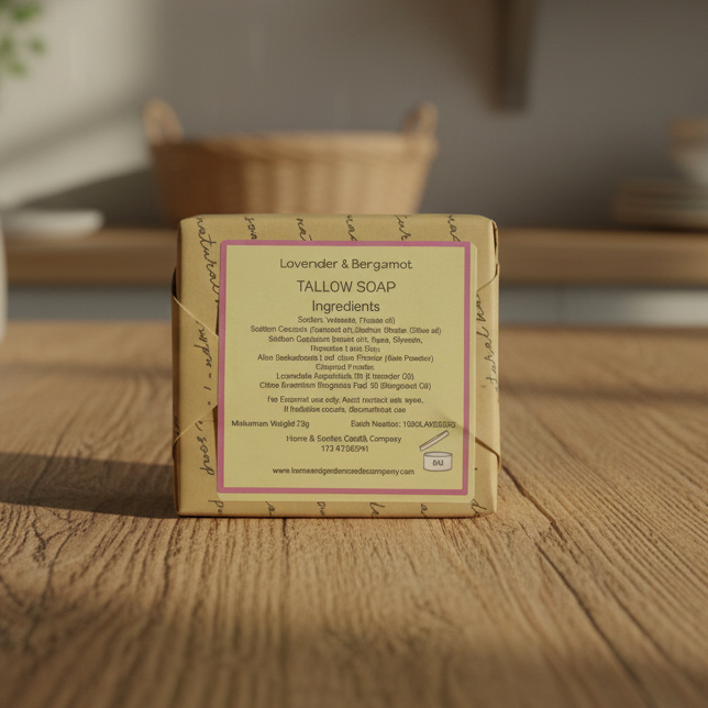Lavender & Bergamot Tallow Soap Lavender & Bergamot Tallow Soap