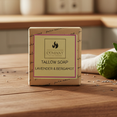 Lavender & Bergamot Tallow Soap Lavender & Bergamot Tallow Soap